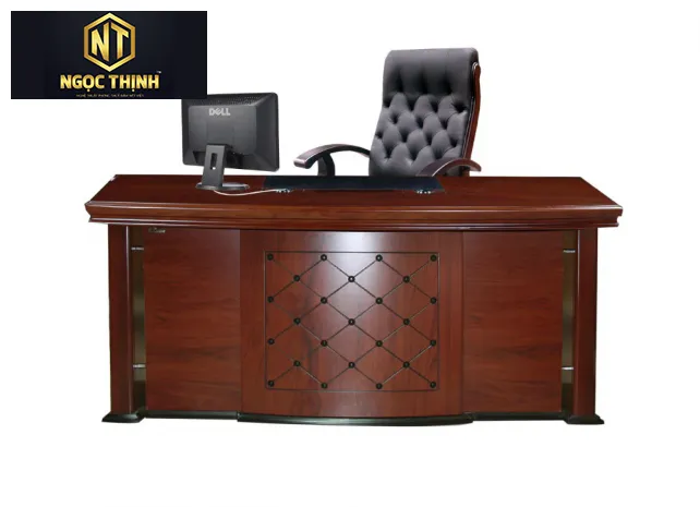 Bàn lãnh đạo sơn PU cao cấp mặt lượn cong DT1890H25 - DT2010H25 Bàn lãnh đạo sơn PU cao cấp mặt lượn cong DT1890H25 - DT2010H25